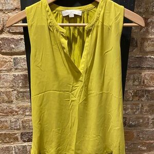 Lime green sleeveless blouse, XSP